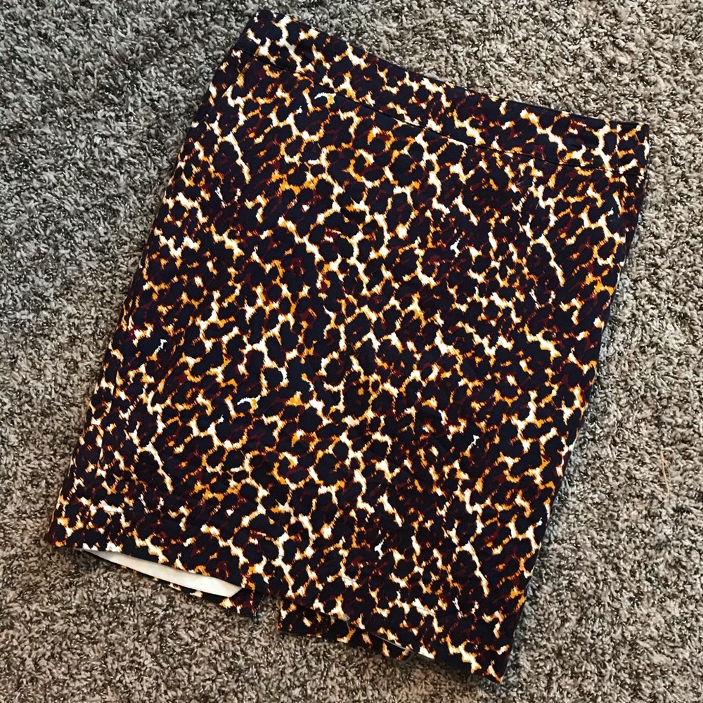 Leopard Pencil Skirt